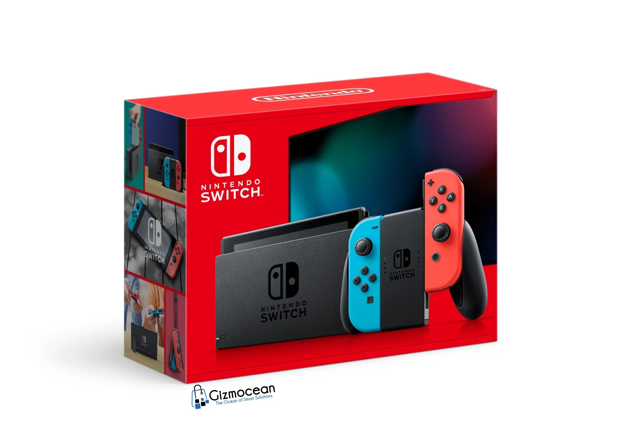 Nintendo Switch with Neon Blue and Neon Red Joy-Con – Buy Electronics Online in Rwanda | Gizmocean - Image 2