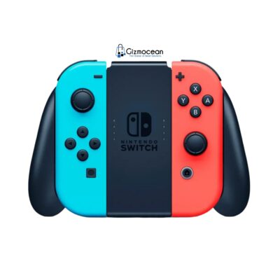 Nintendo Switch with Neon Blue and Neon Red Joy-Con