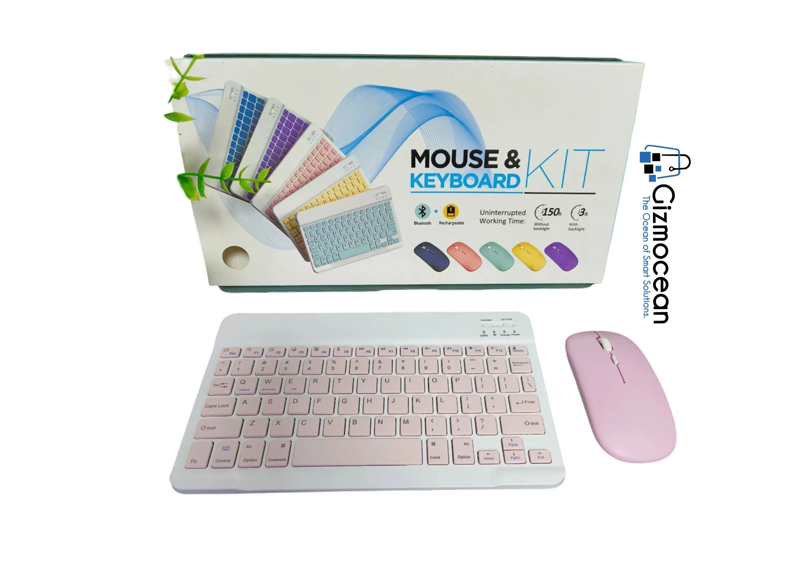 Bluetooth Keyboard and Mouse Combo Rechargeable Portable Wireless Set – Buy Electronics Online in Rwanda - Image 3